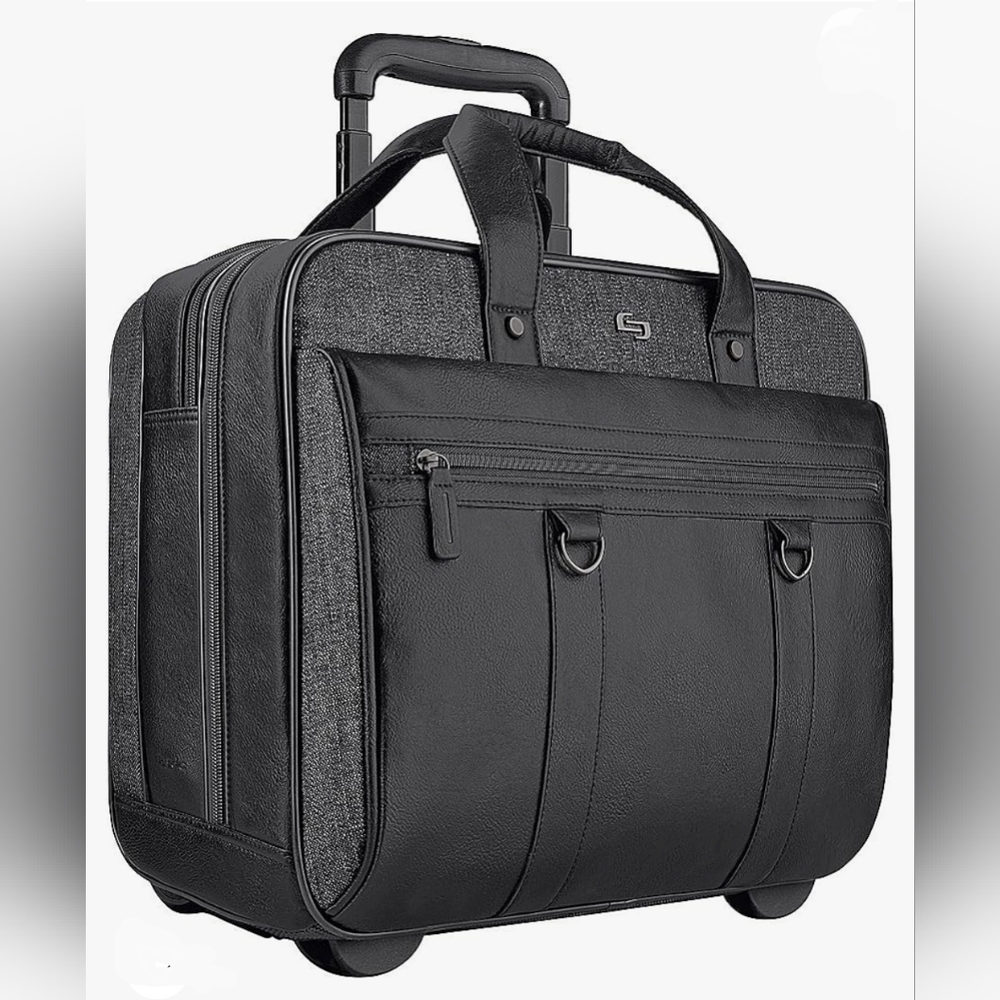 SOLO MacDougal Rolling Laptop Bag, Black